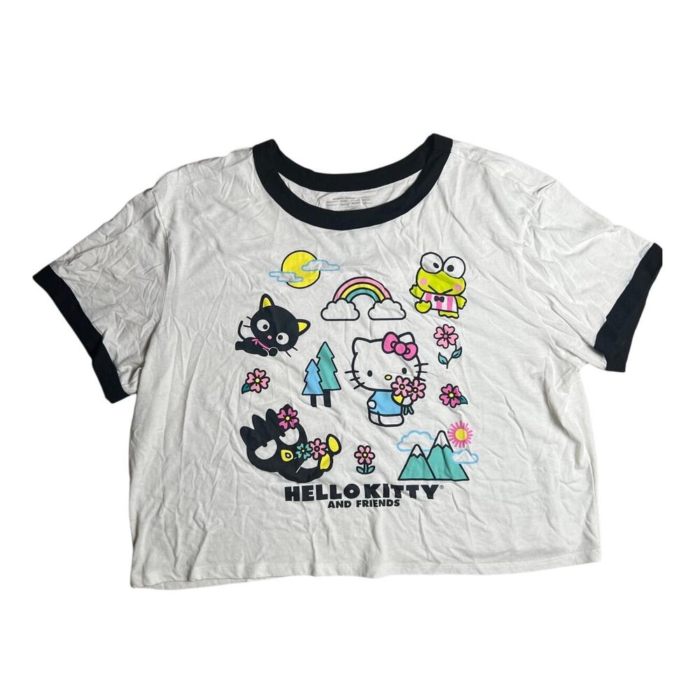 Hello Kitty Sanrio White Womens T-shirt 2X